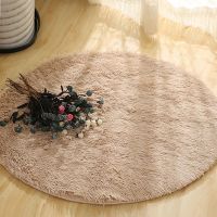 Round Plush Carpet For Home Decor Kids Tent Rug Desk Foot Pad Hanging Basket Chair Floor Mat Fitness Yoga Rug Can Customized