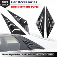 Rear Side Quarter Window Louvers Fit for Hyundai Elantra Avante CN7 2020  Spoiler Panel Molding Trim Vent Car Accessories