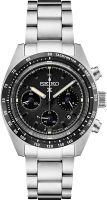 Seiko Prospex Speedtimer Solar Chronograph Black Dial Mens Watch SSC819