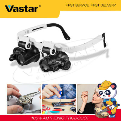 Vastar 8X15X23X กล้องโทรทรรศน์แว่นขยาย Dual LED Loupe กล้องส่องทางไกลแว่นขยายเครื่องมือสำหรับอ่านหนังสือหนังสือพิมพ์