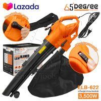 InnTech 3in1 เครื่องเป่าใบไม้ เครื่องดูดใบไม้ Electric Leaf Blower เครื่องเป่าลม ขนาดใหญ่ 3500W เครื่องเป่าลมยักษ์ เป่า-ดูด-ย่อยใบไม้ รุ่น ELB-622 ปรับระดับแรงลมได้ แถมฟรี! ถุงเก็บฝุ่น เก็บใบไม้ ความจุ 35L