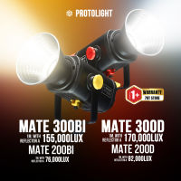 Protolight Mate 200/300 D/Bi ไฟLED COB สตูดิโอ ไฟต่อเนื่อง 300W ปรับสีได้ ช่างภาพใช้เป็นไฟถ่ายรูป VDO ไลฟ์สด ไฟงานแต่ง