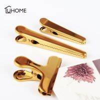 【CW】┇☼  Metal Gold Duckbill Clip Tail Storage Food Snack Sealer Clamp