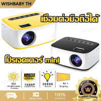 【จัดส่งที่รวดเร็ว】（รุ่นอัพเกรด）?โปรเจคเตอร์ mini? 4K 1080P HD Projector แบบพกพา โปรแจ็คเตอร์ มินิโปรเจ็กเตอร์ มินิโปรเจคเตอร์ ต่อกับมือถือได้