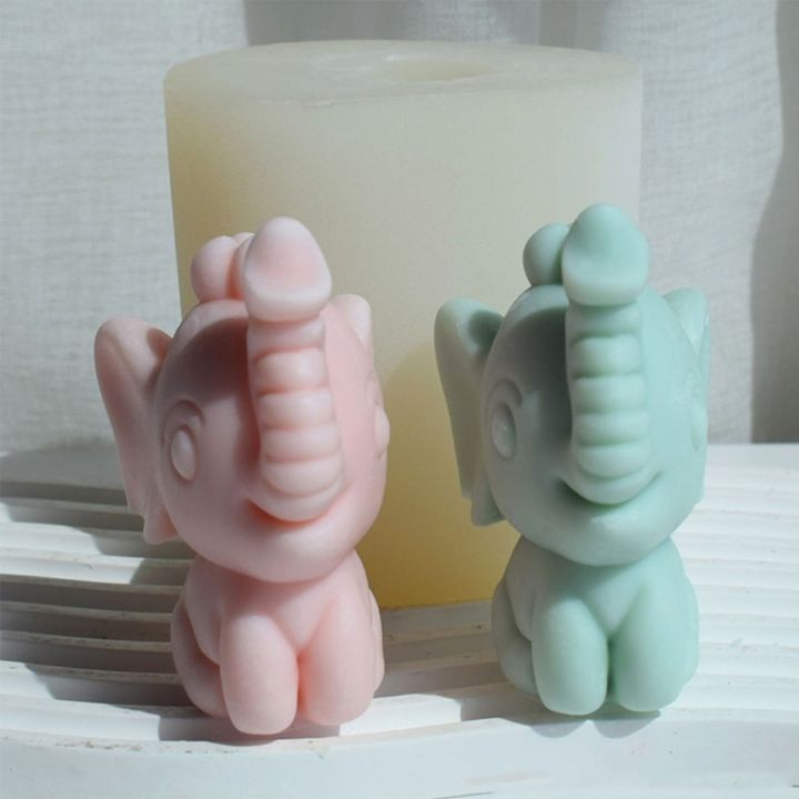 เทียน-aromatherapys-แม่พิมพ์ซิลิโคนรูปช้างที่ไม่ซ้ำกันแม่พิมพ์เรซินเครื่องประดับยิปซั่ม