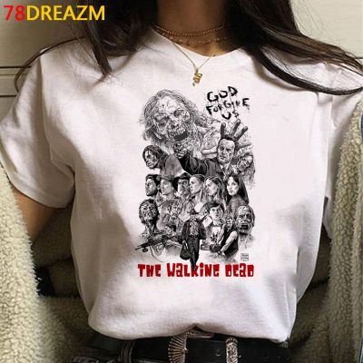 ข้อเสนอพิเศษ Negan Lucille Walking Dead เสื้อยืดฤดูร้อนชาย2021เสื้อสีขาว Harajuku Tshirt T เสื้อ AestheticS-5XL