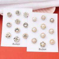 【YF】 1Set Safe Hijab Pins Metal Brooches Buttons Magne Shawl Shirt Collar Pin Fashion Jewelry Gifts for