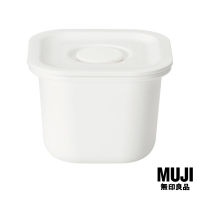 มูจิ กล่องอาหารโพลีโพรพิลีนพร้อมวาล์ว - MUJI PP Lunch Box Storage with Valve 70ml (6.8 x 6.8 x 5.1 cm)