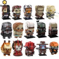 Bricklink MOC Star Movie Action Figures Brickheadz Set Model Collection Building Blocks Kid Toys Gift 40539 41608 75317