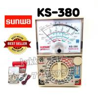 SUNWA KS-380 มิเตอร์วัดไฟเป็นมัลติมิเตอร์แบบเข็ม Analog Multimeter มีเสียงบัดเซอร์(มีขาตั้ง)