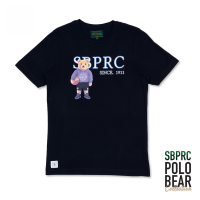 เสื้อยืด ผ้าฝ้ายแท้ เสื้อยืดลายหมี Santa Barbara Polo &amp; Racquet Club