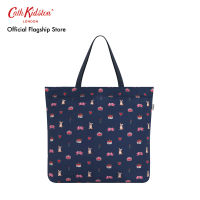 Cath Kidston Large Foldaway Tote Royal Ditsy Navy กระเป๋า กระเป๋าถือ กระเป๋าผู้หญิง กระเป๋าแคทคิดสตัน