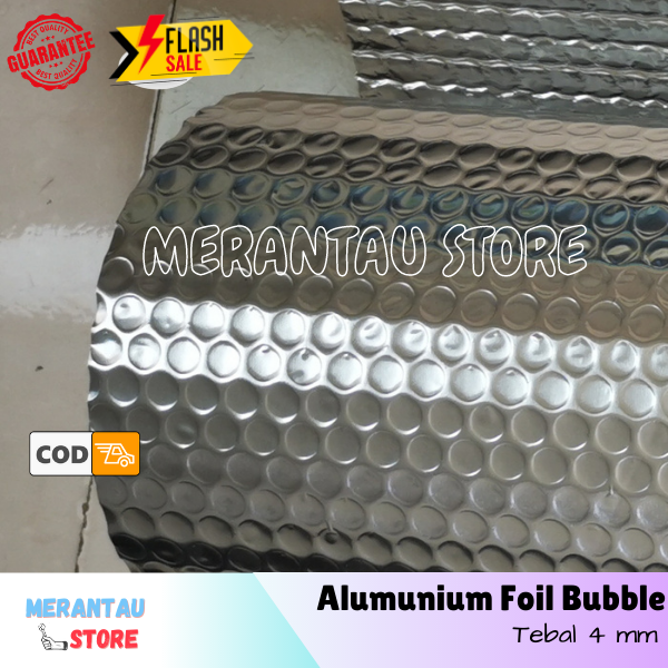 Meter Alumunum Alumunium Foil Bubble Aluminium Peredam Panas Atap Rumah Tebal Alufoil