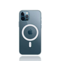 Transparent Magnetic Magnet Case for iPhone 13 12 Pro Max Mini Magsafing Support Wireless Charging Cover for iphone 13 mini