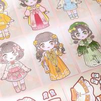 【Ready】⚡ Princess Dress Up Sticker Book Toy Girl Children Educational Toys 3 to 6 Years Old Beautiful Girl Makeup Book Sticker