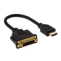 30cm HDMI To DVI 24 5 Adapter Cable Black M/F HDMI Male To DVI Female Video Adapter Cord For PC HDTV LCD DVD