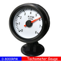 Русский склад 0-8000RPM Tachometer 52mm Auto Car Tacho Gauge Blue LED 12V Display Tachometer for 468 Cylinders Gasoline Car