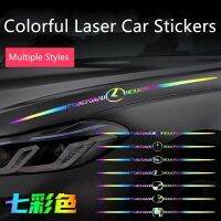 【CC】 Colorful Reflective Car Decoration Stickers Door Decals Logo Refit