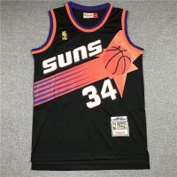 High qual Retro 1992-93 NBA͛ Mens Mitchell Ness Phoenix Suns 34 Charles Barkley Jersey Black Basketball Jerseys