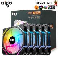 Aigo พัดลม Rgb AM12PRO Ventoinha PC ชุดพัดลมเคสคอมพิวเตอร์120มม. ระบายความร้อนด้วยน้ำ4ขาพัดลมทำความเย็น PWM ซีพียู3Pin5v ระบายอากาศ Argh 12Cm