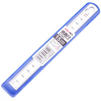 Deli 152030cm metal stainless steel ruler thickened student stationery Multifunctional engineering Office drawing tool Supply