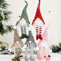 Christmas Hanging Ornament Christmas Tree Decoration Knitted Doll Holiday Hanging Decor