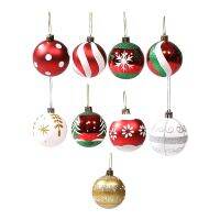 【hot】✣♟  6Pcs Balls Xmas Pendants Branches Decoration