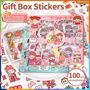 Cute Anime Bear Girl Waterproof Vinyl Sticker Pack Kawaii 