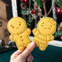 Large Christmas Gingerbread Man Cookie Cutter Mold Gingerbread Boy/Girl Biscuit Fondant Embosser Stamp DIY Party Cake Decoration Bread Cake  Cookie Ac