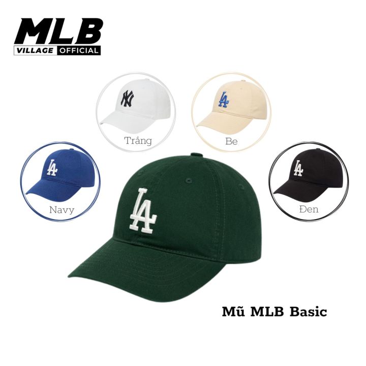 MŨ LƯỠI TRAI MLB LOGO THÊU UNISEX  AUGUST STORE