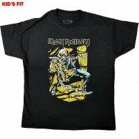 เสื้อยืดลําลอง Iron Maiden - ชิ้น Mind สีดําสําหรับเด็ก 5-6 ปี  Y7ZI