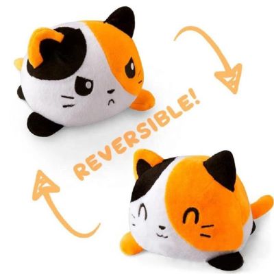1pcs 13cm Reversible Cat Gato Kids Plushie octopu Stuffed Plush Animals Double-Sided Flip Doll Angry Flip Happy Toy Peluches Pulpos Girl