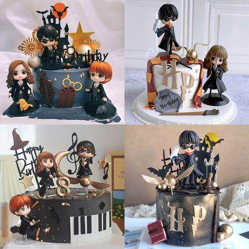 ตุ๊กตาฟิกเกอร์-pvc-รูปการ์ตูน-harry-potter-ron-weasley-tinytan-สําหรับตกแต่งเค้กวันเกิด-3-ชิ้น-ต่อชุด