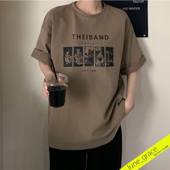 lune-2270-เสื้อยืดลายการ์ตูนไซส์ใหญ่-oversize-tshirt-เสื้อผ้าสาวอวบแฟชั่น-เสื้อยืดทรงหลวมสไตล์เกาหลี