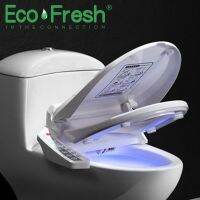 【LZ】﹊¤♂  Ecofresh-assento inteligente para banheiro elétrico cobertura para bidê banho limpeza a calor massagem a seco cuidados para crianças e adultos