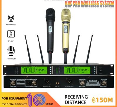 Senheiser ไมโครโฟนไร้สาย SKM9000 2ไมโครโฟนมือถือ700MHZ UHF FM 400M รับจากระยะไกลอุปกรณ์ร้องเพลงที่บ้าน