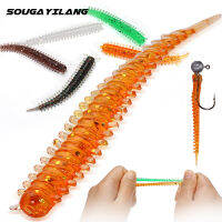 50Pcs 55MM 5G เหมือนจริง Sandworms พลาสติกอ่อนหนอนตกปลา Lure Jig Wobblers น้ำเค็มเหยื่อประดิษฐ์ปลาดุกปลาคาร์พ Bass เหยื่อ