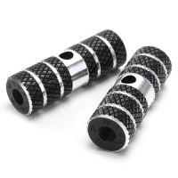 2 x Mountain Bike Bicycle Axle Pedal Alloy Foot Stunt Pegs Cylinder Black