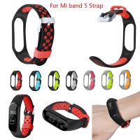 〖Bar watchband〗สายนาฬิกา5แฉกหัวเข็มขัด2สี Miband Strap