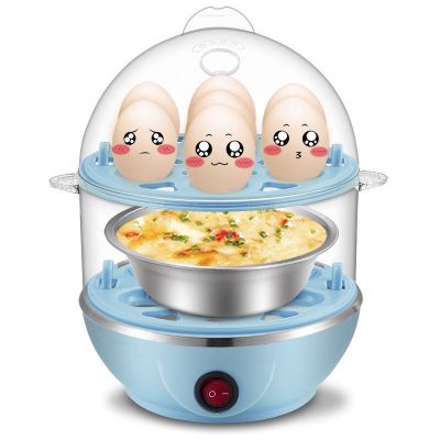 เครื่องต้มไข่ เครื่องนึ่งไข่ เครื่องต้มไข่ไฟฟ้า นึ่งขนมปัง นึ่งไก่ นึ่งผัก และประกอบอาหารอื่นๆ (คละสี)