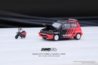 INNO64 1:64 HONDA CITY TURBO II ADVAN Livery With MOTOCOMPO Model Car