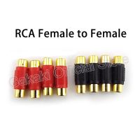 Video RCA Female to Female Connector RCA Couple Dual Audio Adapter Plug for CCTV AV Extension Cord Cable 2/4/10pcs