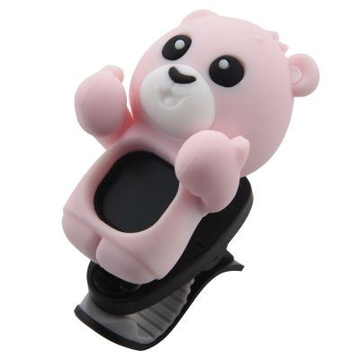 Swiff Cartoon Bear Shape LCD Display Rotatable Clip-on Digital Tuner for Acoustic Electric Guitar Bass Violin Ukulele