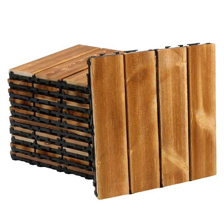 30cm X 30cm Wood Interlocking Deck Flooring Tiles Wood Floor Tiles ...