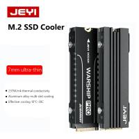 JEYI M.2ฮีทซิงค์อลูมิเนียมอัลลอยด์ M.2 SSD,ซิงค์ความร้อน NVMe ขนาด7มม. บางเฉียบ M.2 SSD NVMe คูลเลอร์แผ่นความร้อนซิลิโคนสำหรับรองรับ ITX แชสซีสำหรับ PS5