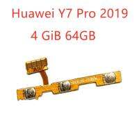 สำหรับ Huawei Y7 Pro 2019 3 GB 4 GB ปุ่มเปิดปิดเสียงขึ้นลงปุ่มสวิตช์กุญแจสายเคเบิลยืดหยุ่นสำหรับเปลี่ยนอะไหล่