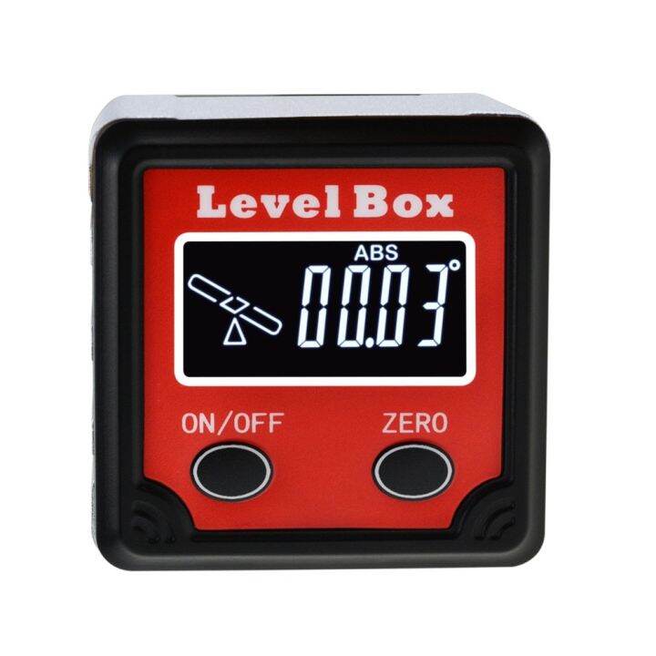 Digital Level Angle Finder Bevel Box Magnetic Base 360deg 4 X 90deg ...