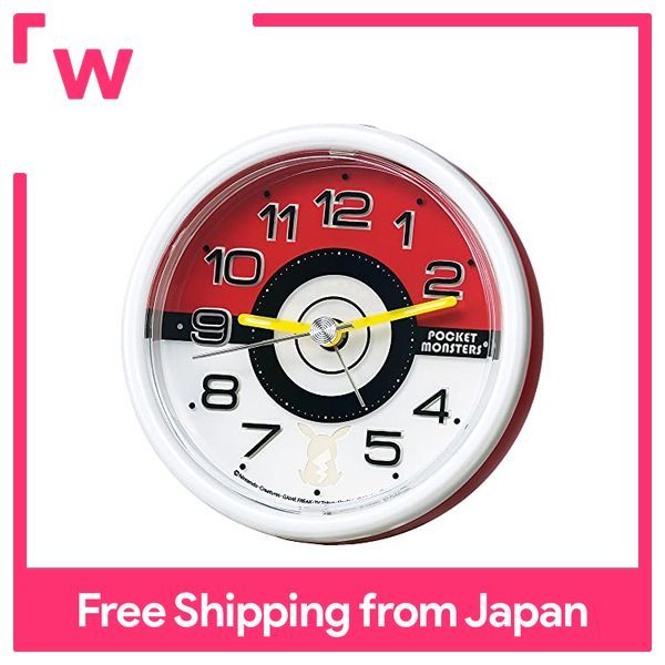 Đồng Hồ Seiko Đồng Hồ Báo Thức Pokemon Màu Đỏ Kim Loại 88X92X78Mm CQ424R |  