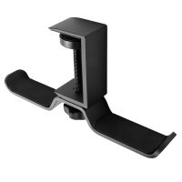 Dual Headphone Stand Under Desk, Universal PC Gaming Desk Headphone Hanger, 360 Degree Rotating,Earphone Mount Rack