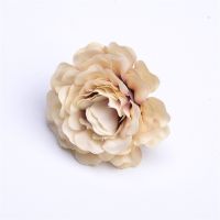 100 pcs artificial flower 6 cm silk rose flower head wedding party home decoration DIY wreath scrapbook gift box craft